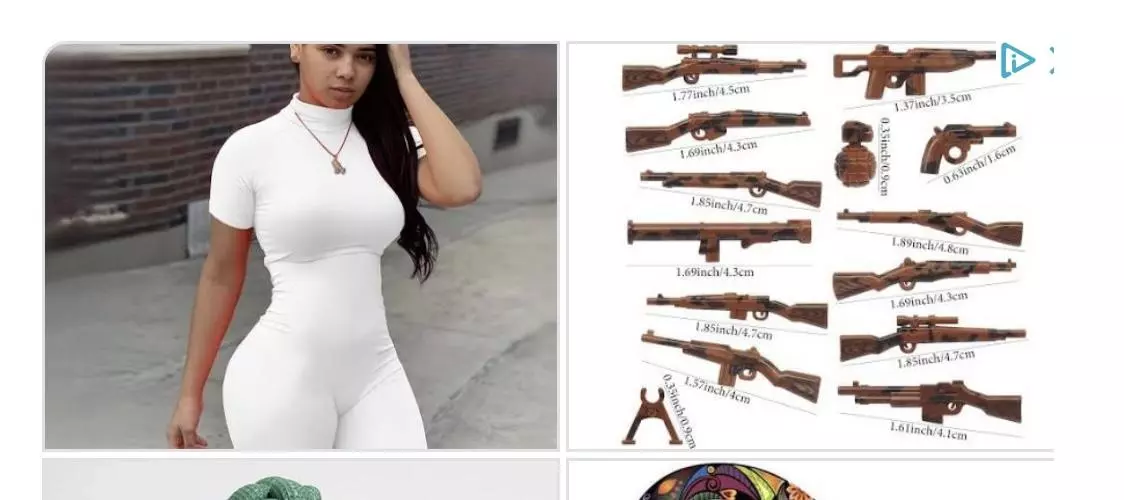 A person in white outfit with guns Description automatically generated